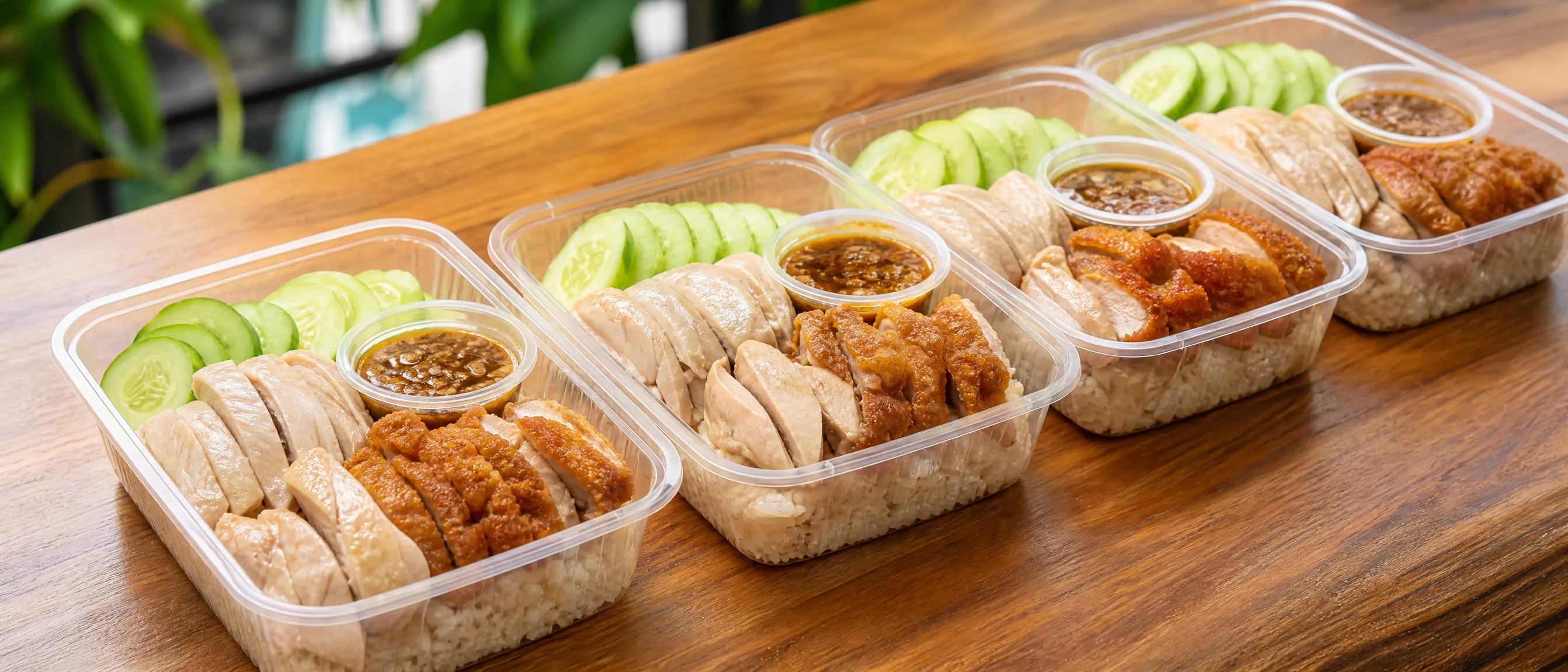 ข้าวมันไก่ข้าวกล่อง กล่องละ 50 บาท