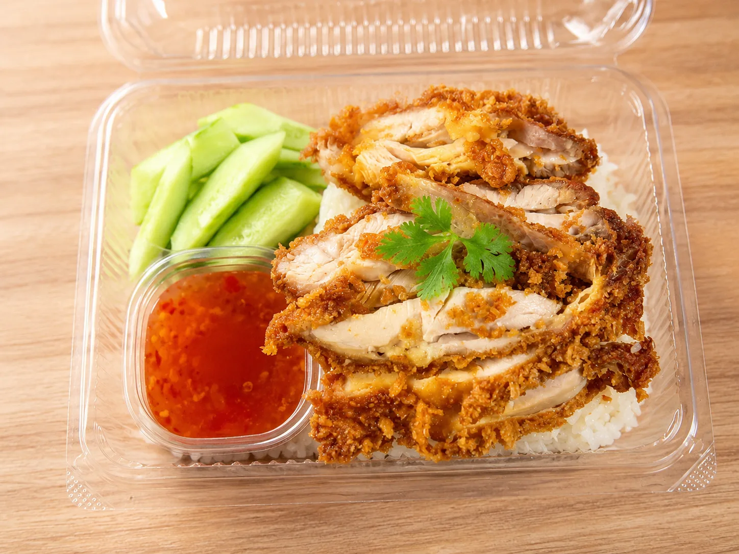 ข้าวมันไก่ทอด